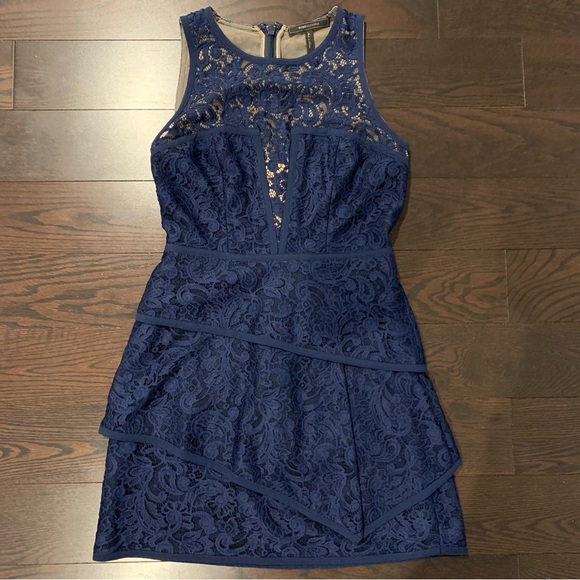 BCBG Navy Lace Hanah Lace Dress - Picture 2 of 6